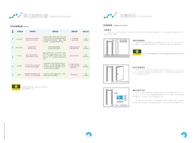 新疆款安检门中文使用说明书-中安谐